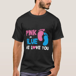 Camiseta K Ou Azul Que Te Amo A Revelação De Gênero