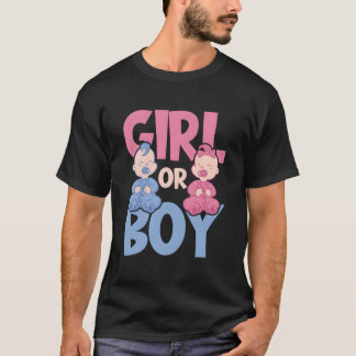 Camiseta K Ou Revelação De Gênero Ou Gravidez Em Azul Py