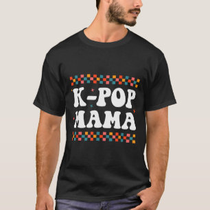 Camiseta K-p Mamãe Fofo Divertido Drama Música K-p Mãe Core