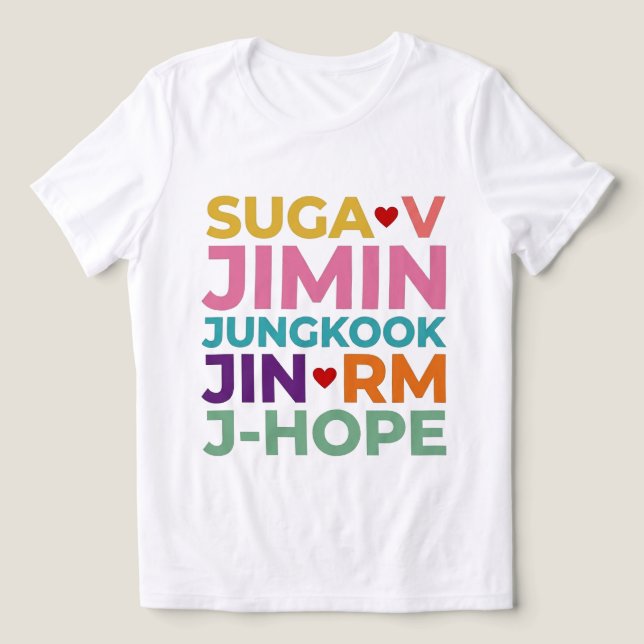 CAMISETA K-POP (Design frontal)
