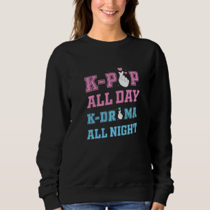Camiseta K Pop All Day K Drama All Night K Pop coreano Dram