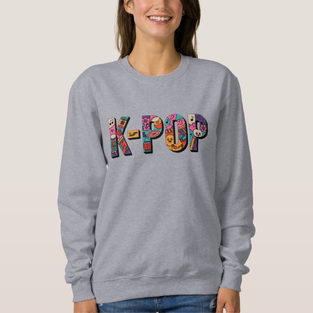 Camiseta K-POP: Doodle Pop (Frente)