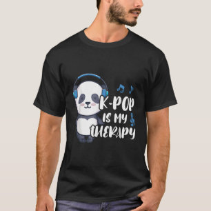 Camiseta K-Pop é a minha terapia K-Pop Panda Ns Panda Kpop 