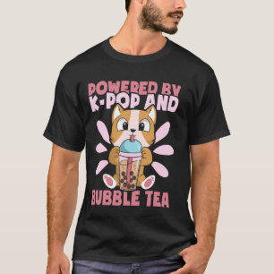 Camiseta K-Pop e Bubble Tea Heart K-Drama Música Pop corean