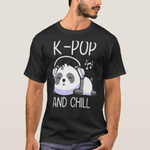 Camiseta K-Pop E Enchimento De Música Panda Coreana K-Drama