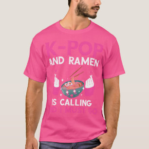 Camiseta K-Pop E Ramen Heart Music Coreana K-Pop Music K-P