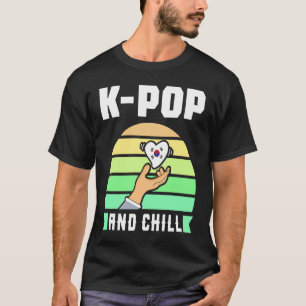 Camiseta K Pop Music e Chill South Korea Panda Music Seou
