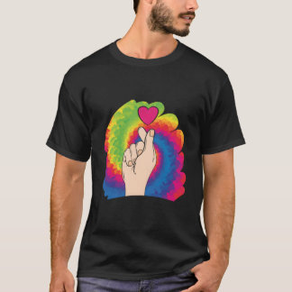 Camiseta K Pop Oppa Música Pop Coreana Dedo Ele Saranghae K