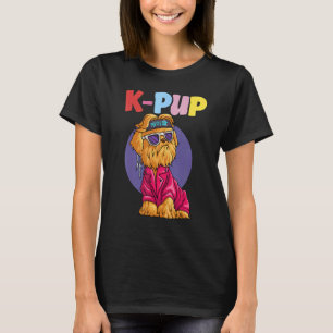 Camiseta K PUP Cão Coreano K9 Pupstar Para pop K e Cão