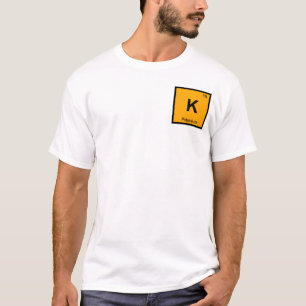 Camiseta K - Química do Potássio Símbolo da Tabela Periódic