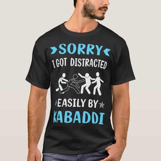 Camiseta Kabaddi Kabadi Distraído (Frente)