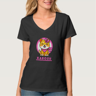 Camiseta Kabosu Crypto Token - Mulher Japonesa Shiba Inu Do