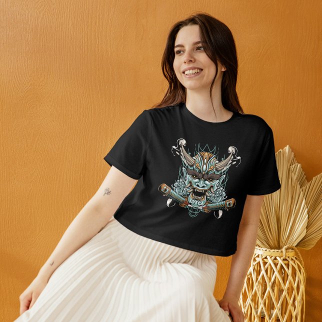 Camiseta Kabuki Oni Mask (Criador carregado)