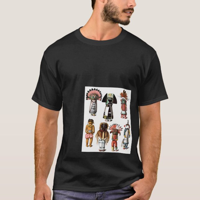 Camiseta Kachina Dolls Hopi Katsina Mytholo Nativo American (Frente)