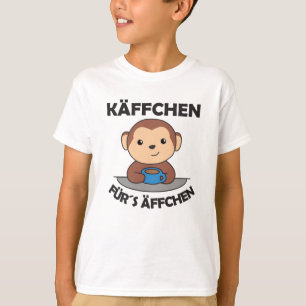 Camiseta Käffchen Para Os Macacos Um Macaco Engraçado Com