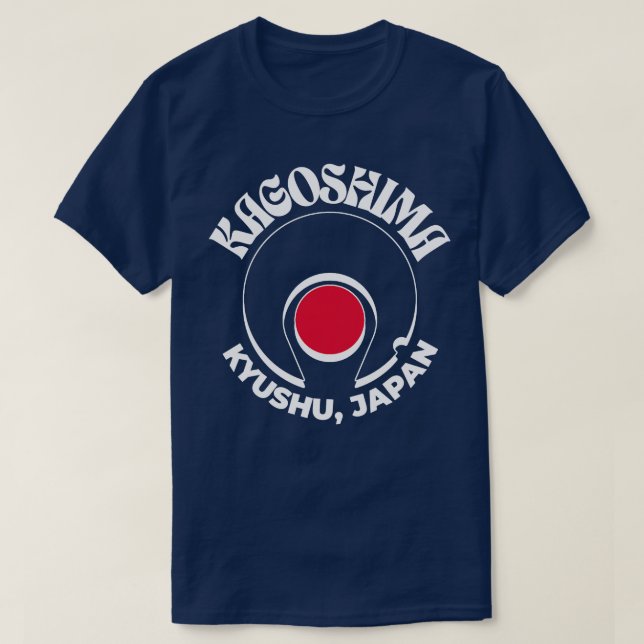 Camiseta Kagoshima Kyushu Japão 1 (Frente do Design)