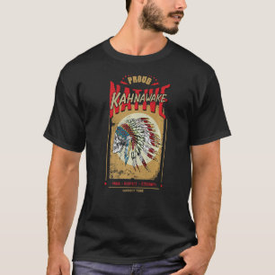 Camiseta Kahnawake Native American Indian Warrior Tribe Pro