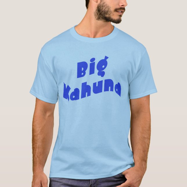 Camiseta Kahuna grande com harmonização de poucos produtos (Frente)