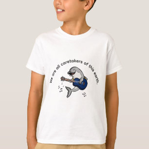 Camiseta Kai Dolphin: Cuidador da Terra para Crian