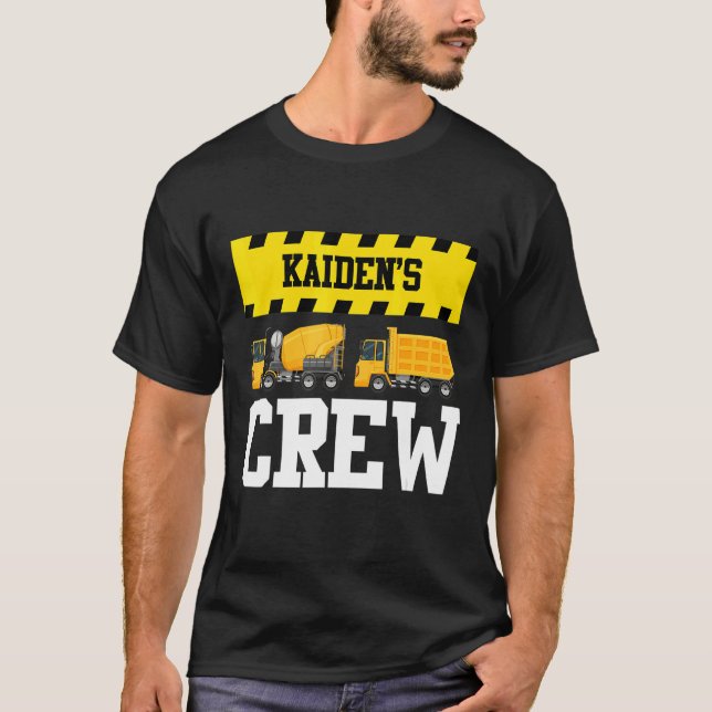 Camiseta Kaiden Construction Crew Custom Dumcaminhão Tru (Frente)