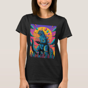 Camiseta Kaiju Birthday Lloon E Cake Monster Movie Bday D