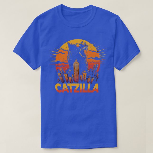 Camiseta Kaiju Cat Monster Catzilla 1 (Frente do Design)