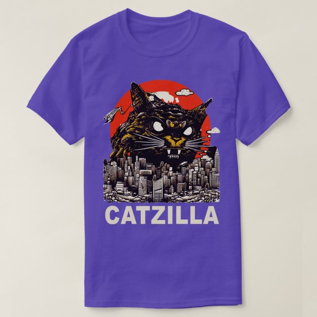Camiseta Kaiju Cat Monster Catzilla 4 (Frente do Design)