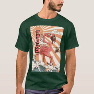 Camiseta Kaiju Flamingo Japonês Monstro Gift1