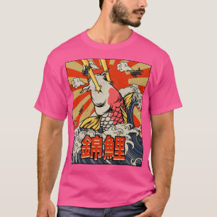 Camiseta Kaiju Koi Fish Nishikigoi Great Wave Off Kanagawa