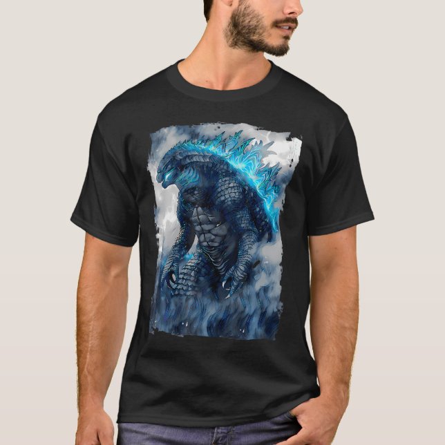 Camiseta Kaiju Mostra Filme Monstro De Amantes De Arte Japo (Frente)