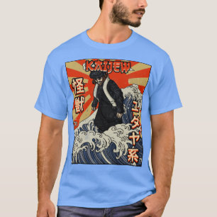 Camiseta Kaiju Rabbi Judeu Excelente Judeu Onda De Kanagawa