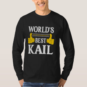 Camiseta Kail Personal Name Funny First Name Melhor K do Mu