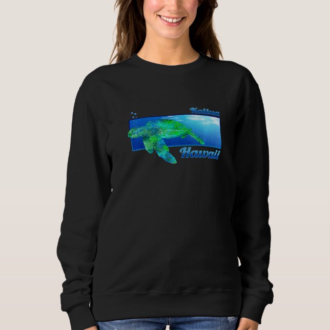 Camiseta Kailua Hawaii Nadando Honu (Frente)