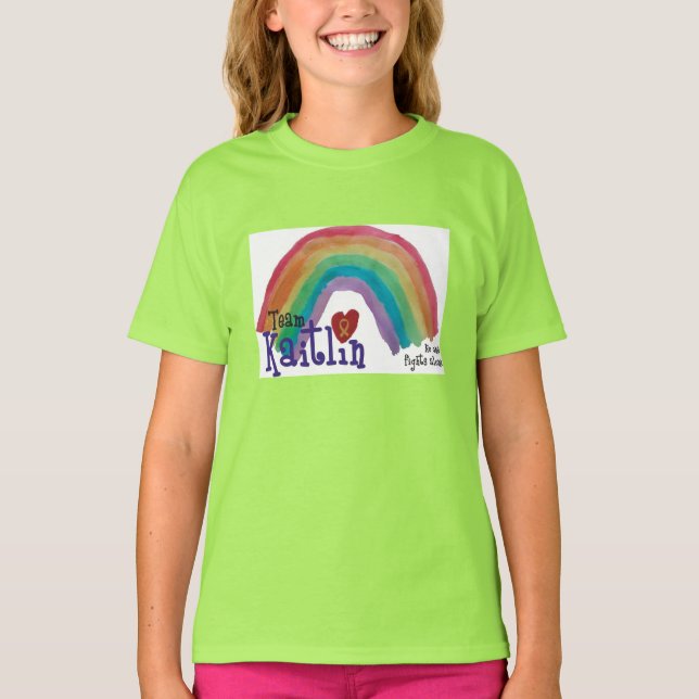 Camiseta Kaitlin, Roupa Americano de Garota, (Frente)