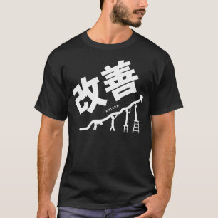 Camiseta Kaizen Continuous Improving Japonês Word