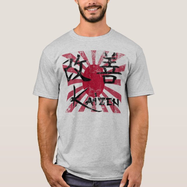 Camiseta Kaizen - estilo retro (Frente)