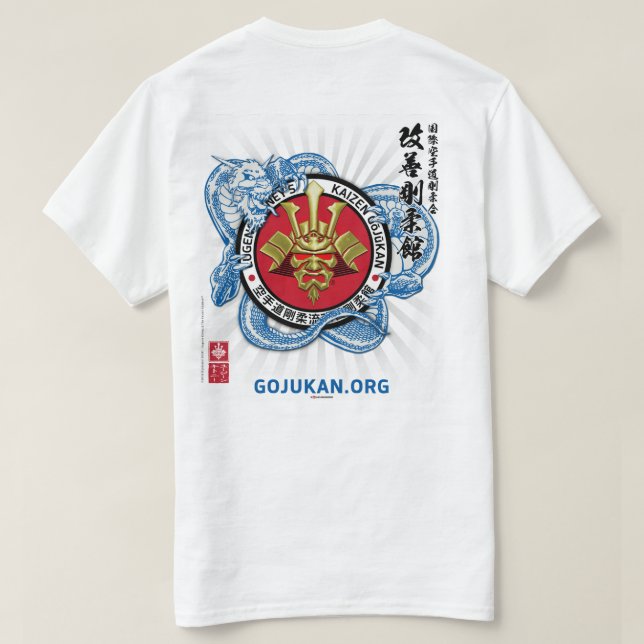 Camiseta Kaizen Gojukan Blue Dragon (Atualizado) (Verso do Design)