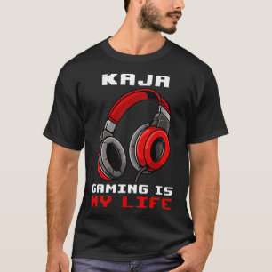 Camiseta Kaja - Jogos É Minha Vida - Personalizado 