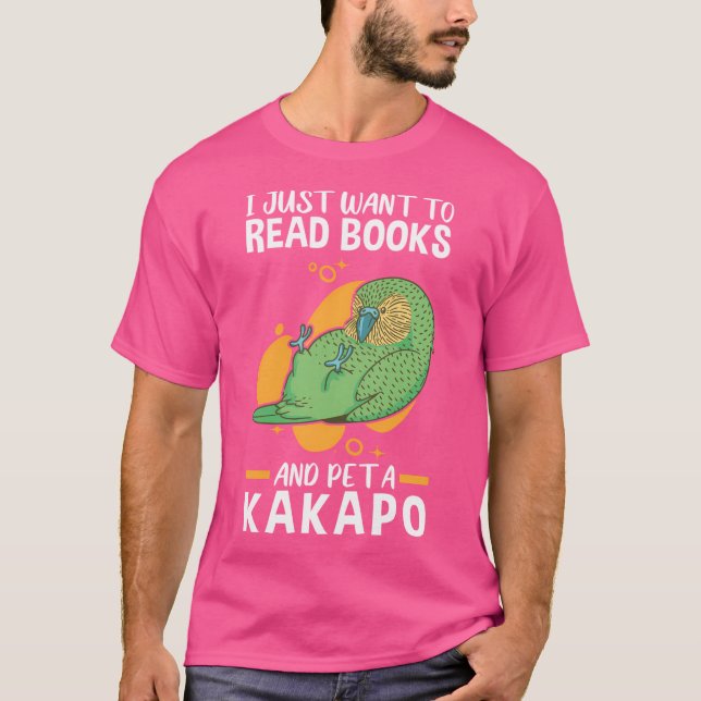 Camiseta Kakapo Pet E Lê Papagaio Sem Voo (Frente)