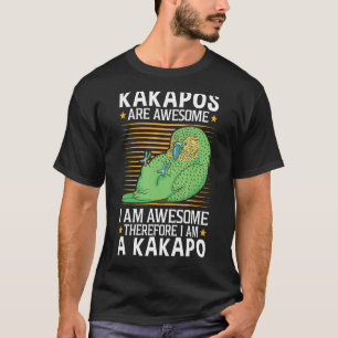 Camiseta Kakapos são incríveis papagaio de coruja da Nova Z