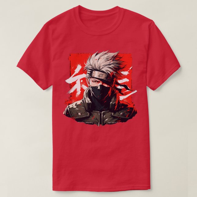 Camiseta kakashi 1 (Frente do Design)