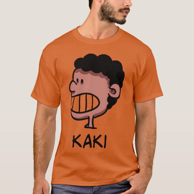 Camiseta KakiHead01 menino (Frente)