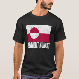 Camiseta Kalaallit Nunaat Flag Grunge Vintage Souvenir Gree