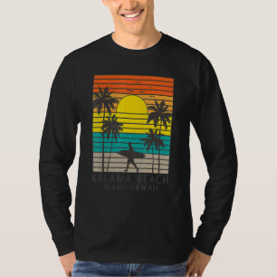 Camiseta Kalama Beach Maui Hawaii Surfing Férias H