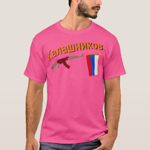 Camiseta Kalasch soviético Ak russo 47 arma