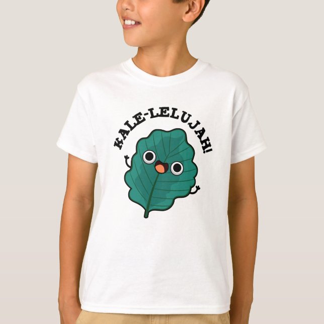 Camiseta Kale Lelujah Funny Veggie Kale Pun (Frente)