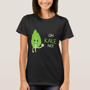 Camiseta Kale No Pun Vegan Gift For Vegetarian