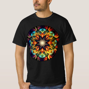 Camiseta Kaleidoscope Mandala Flower Design- 23091