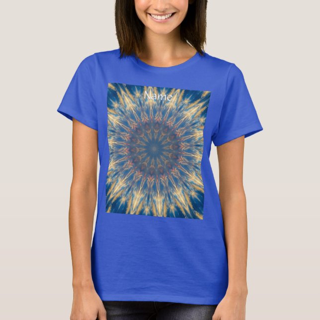 Camiseta Kaleidoscópio Blue Chakra Thunder_Cove (Frente)