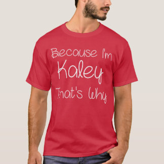Camiseta KALEY Presente de aniversário personalizado engraç